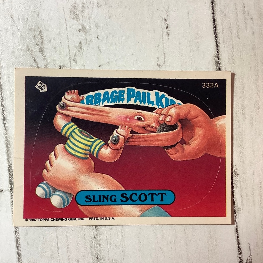 Garbage Pail Kids 1987 Original Series Sling Scott #332A Collectible Card